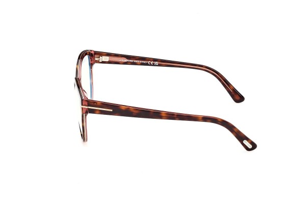 Glasses Tom Ford FT5954-B 056 Cat Eye Havanna