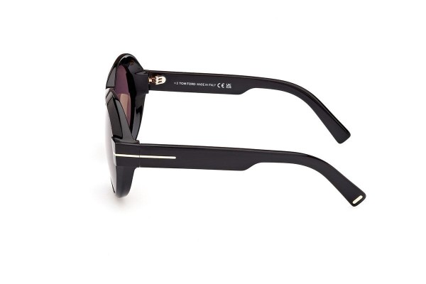 Sunglasses Tom Ford FT1113 01A Rund Schwarz