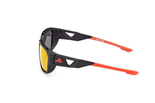 Sunglasses Adidas Sport SP0092 02L Rechteck Schwarz