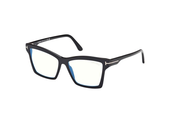 Glasses Tom Ford FT5964-B 001 Rechteck Schwarz