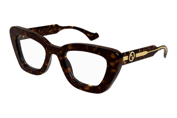 Brillen Gucci GG1555O 002 Cat Eye Havanna