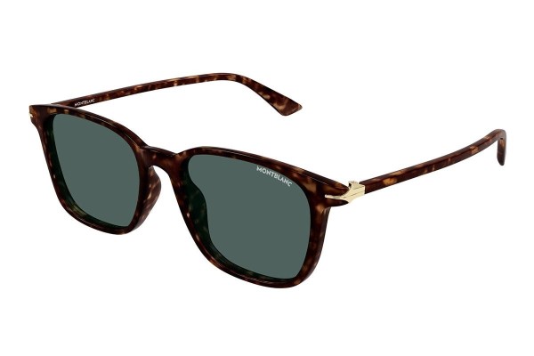 Sunglasses Mont Blanc MB0338S 002 Rechteck Havanna