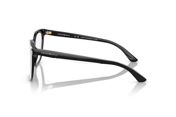 Brillen Emporio Armani EA3228 6051 Quadratisch Schwarz