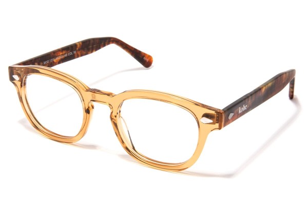 Glasses Kohe by eyerim Adam Yellow Havana Rund Gelb