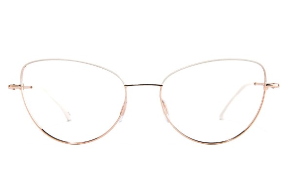 Brillen Kohe by eyerim Sissa Gold White Cat Eye Gold