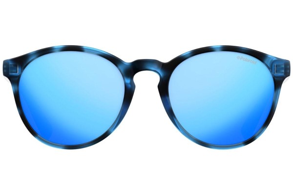 Sonnenbrille Polaroid Junior PLD8024/S JBW/5X Polarized Rund Blau