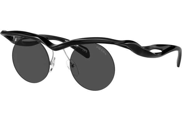 Sonnenbrille Prada PRA24S 1AB5S0 Rund Schwarz