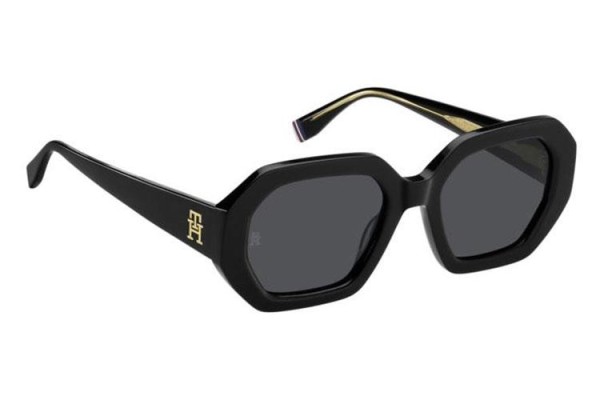 Sonnenbrille Tommy Hilfiger TH2155/S 807/IR Rechteck Schwarz