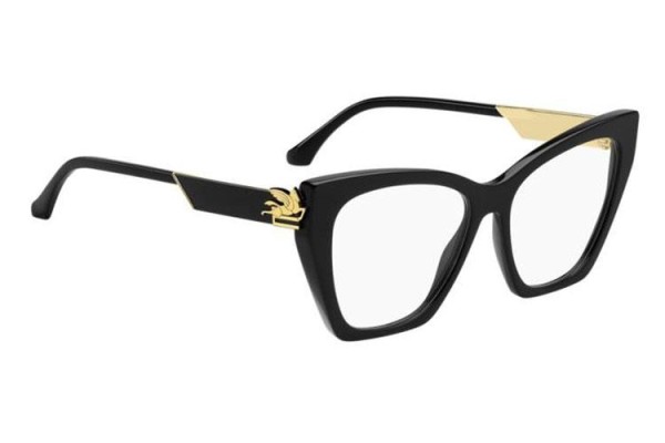 Brillen Etro ETRO0042 807 Cat Eye Schwarz