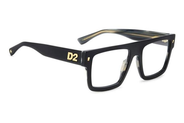 Brillen Dsquared2 D20147 37N Flat Top Schwarz