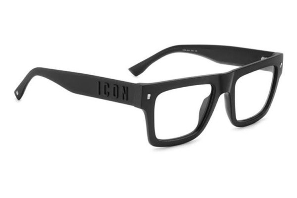 Glasses Dsquared2 ICON0023 003 Rechteck Schwarz