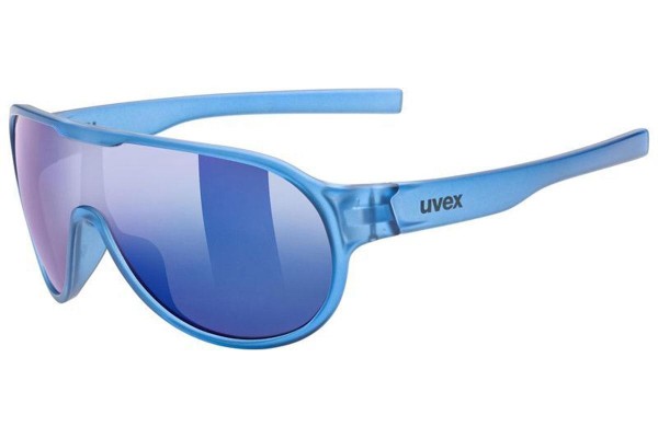 Sonnenbrille uvex sportstyle 512 Blue Transparent S3 Monoscheibe | Shield Blau