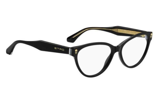 Brillen Etro ETRO0014 807 Cat Eye Schwarz