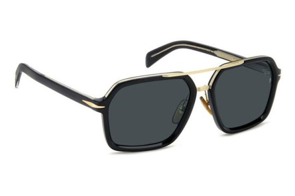 Sunglasses David Beckham DB7128/S 807/KU Rechteck Schwarz