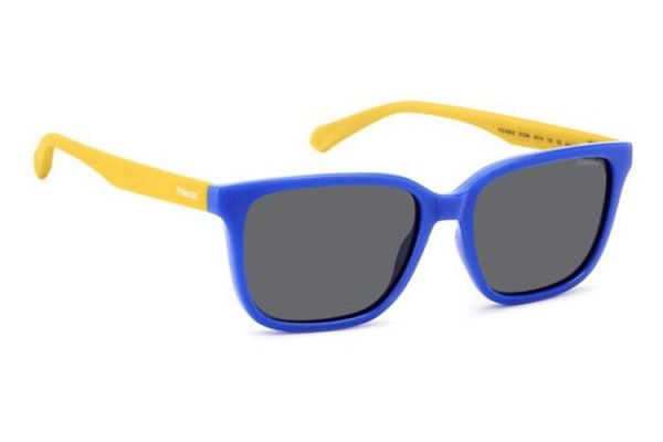 Sunglasses Polaroid Junior PLD8063/S DCD/M9 Polarized Rechteck Blau