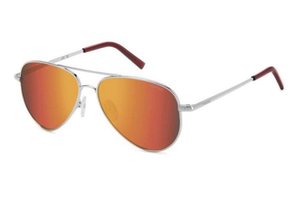 Sonnenbrille Polaroid Junior PLD8015/N GHP/OZ Polarized Pilot Silber