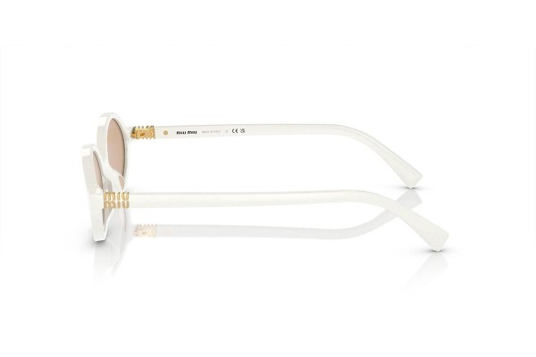 Sonnenbrille Miu Miu MU04ZS 14240D Oval Weiß