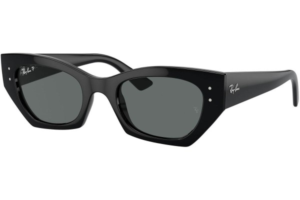 Sonnenbrille Ray-Ban RB4430 667781 Polarized Browline Schwarz