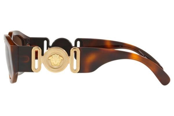 Sonnenbrille Versace Medusa Biggie VE4361 521773 Oval Havanna