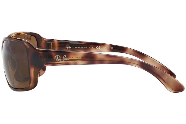 Sonnenbrille Ray-Ban RB4068 642/57 Polarized Quadratisch Havanna