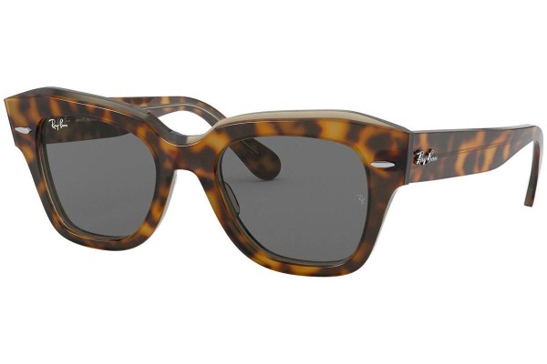 Sonnenbrille Ray-Ban State Street RB2186 1292B1 Quadratisch Havanna