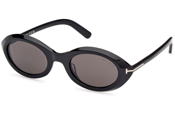 Sonnenbrille Tom Ford Carmen FT1186 01A Oval Schwarz