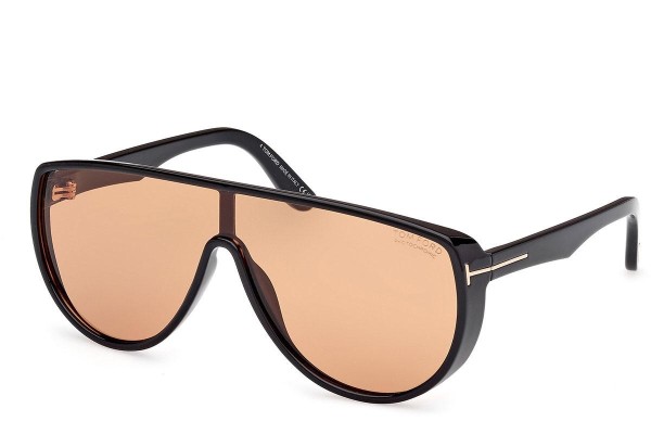 Sonnenbrille Tom Ford Achilles FT1182 01E Monoscheibe | Shield Schwarz