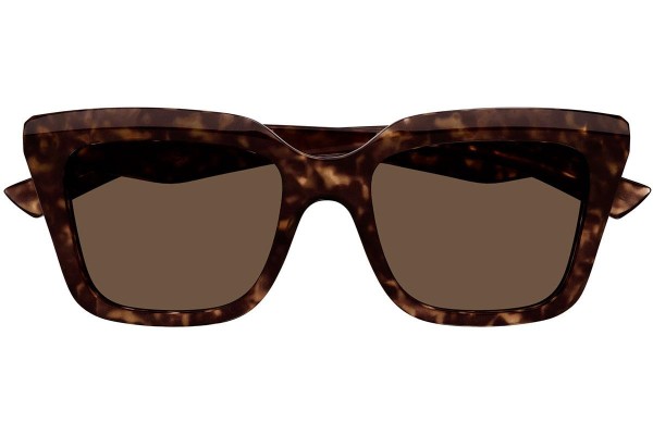 Sonnenbrille Alexander McQueen AM0473S 002 Quadratisch Havanna