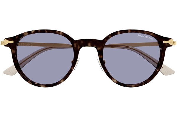 Sonnenbrille Mont Blanc MB0362S 002 Rund Havanna