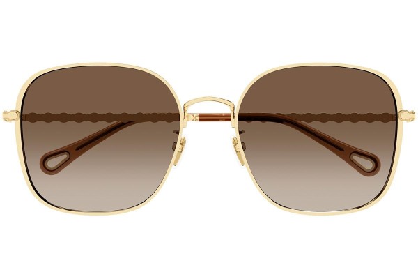 Sonnenbrille Chloe CH0255SK 003 Quadratisch Gold