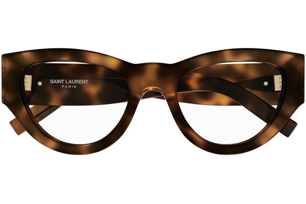 Brillen Saint Laurent SLM94OPT 002 Cat Eye Havanna