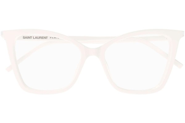 Brillen Saint Laurent SL386 014 Cat Eye Weiß