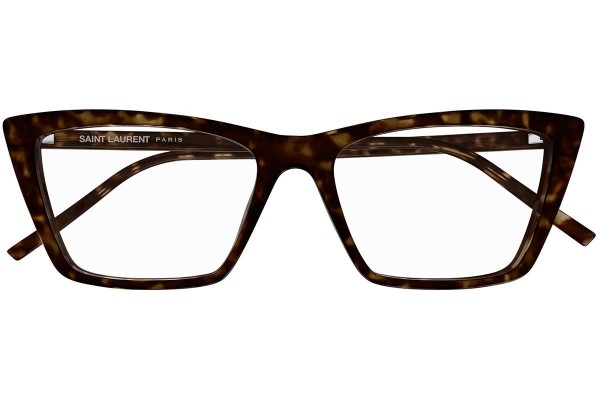 Brillen Saint Laurent SL737MICATHINOPT 002 Cat Eye Havanna