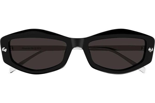 Sonnenbrille Alexander McQueen AM0482S 001 Rechteck Schwarz