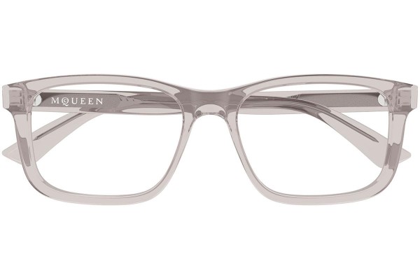 Brillen Alexander McQueen AM0486O 008 Quadratisch Grau