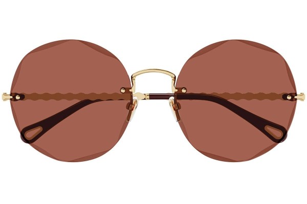 Sonnenbrille Chloe CH0254S 002 Rund Gold