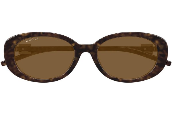 Sonnenbrille Gucci GG1684SA 004 Oval Havanna