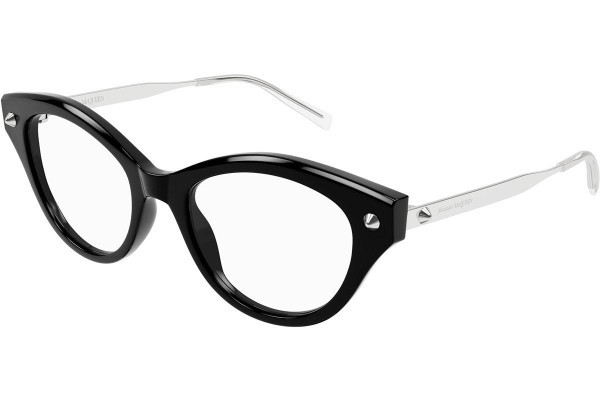 Brillen Alexander McQueen AM0485O 001 Cat Eye Schwarz