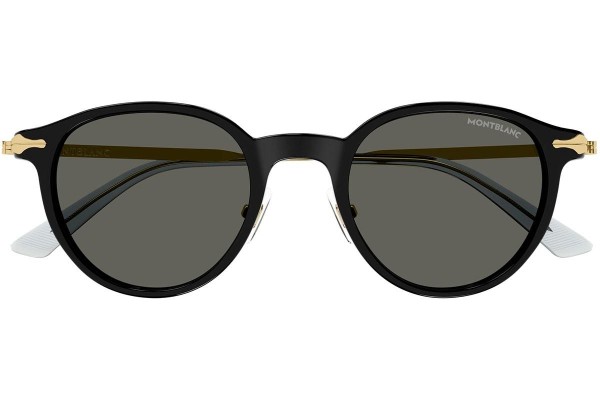 Sonnenbrille Mont Blanc MB0362S 001 Rund Schwarz