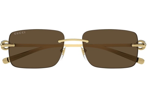 Sonnenbrille Gucci GG1703S 004 Rechteck Gold