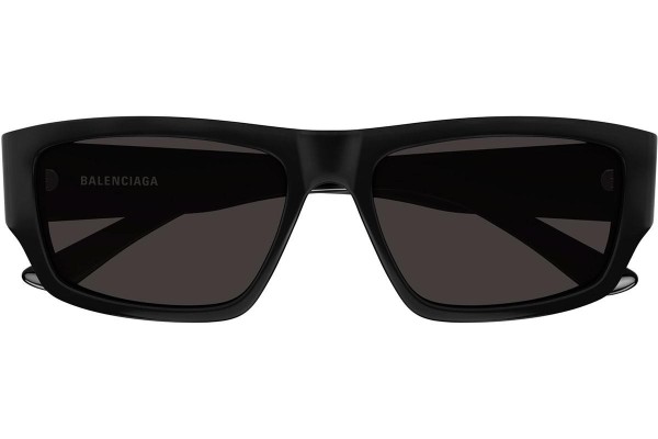 Sonnenbrille Balenciaga BB0366S 001 Quadratisch Schwarz