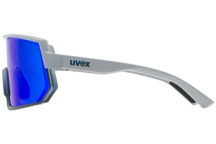 Sonnenbrille uvex sportstyle 235 Rhino / Deep Space Mat S2 Monoscheibe | Shield Grau