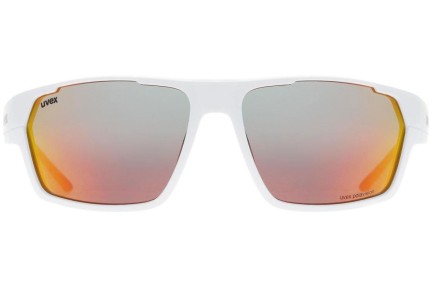 Sonnenbrille uvex sportstyle 233 P White Mat S3 Polarized Rechteck Weiß