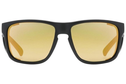 Sonnenbrille uvex sportstyle 312 Black Mat / Gold S3 Quadratisch Schwarz