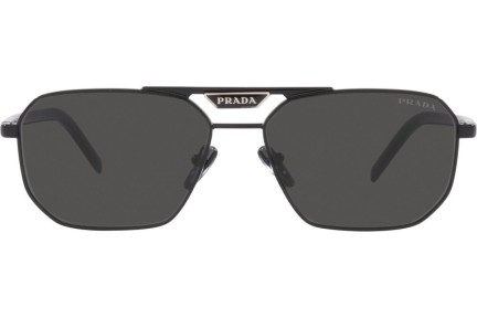 Sonnenbrille Prada PR58YS 1AB5S0 Rechteck Schwarz