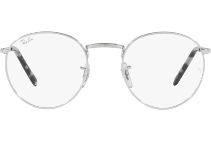 Brillen Ray-Ban New Round RX3637V 2501 Rund Silber