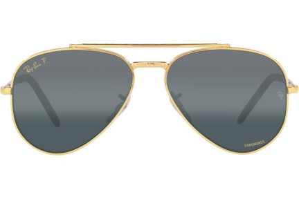 Sunglasses Ray-Ban New Aviator Chromance Collection RB3625 9196G6 Polarized Pilot Gold