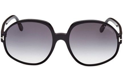 Sunglasses Tom Ford FT0991 01B Rund Schwarz