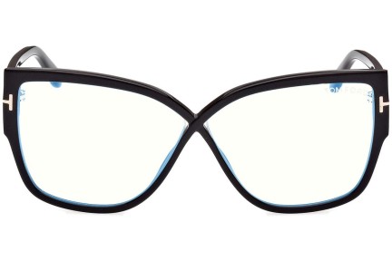 Brillen Tom Ford FT5828-B 001 Quadratisch Schwarz