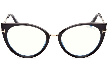 Glasses Tom Ford FT5815-B 001 Cat Eye Schwarz